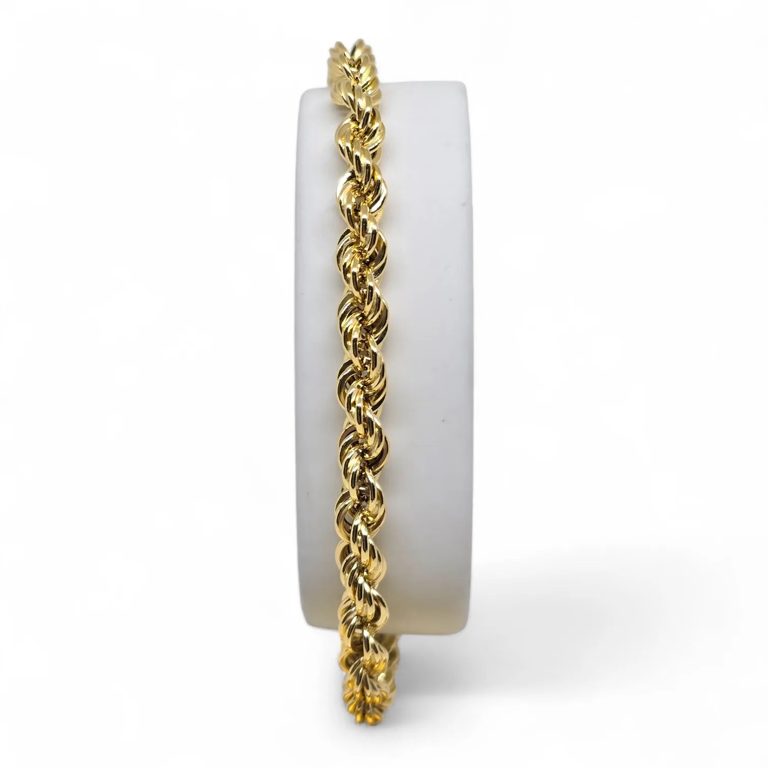 Bracciale uomo maglia in oro giallo 750 ad intreccio – Stile Unico