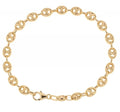 Herrenarmband Gliederkette Marine aus 18 Karat Gelbgold