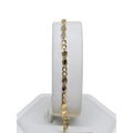 Bracciale uomo maglia micro piatta in oro 750 bicolore - Stile Unico