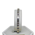 Bracciale uomo stile classico elegante in oro bianco 18kt