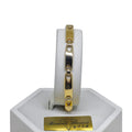 Bracciale uomo stile moderno bicolore in oro 750