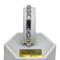 Bracciale uomo stile moderno in oro bianco 18 carati