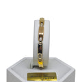 Bracciale uomo stile moderno tricolore in oro 18kt