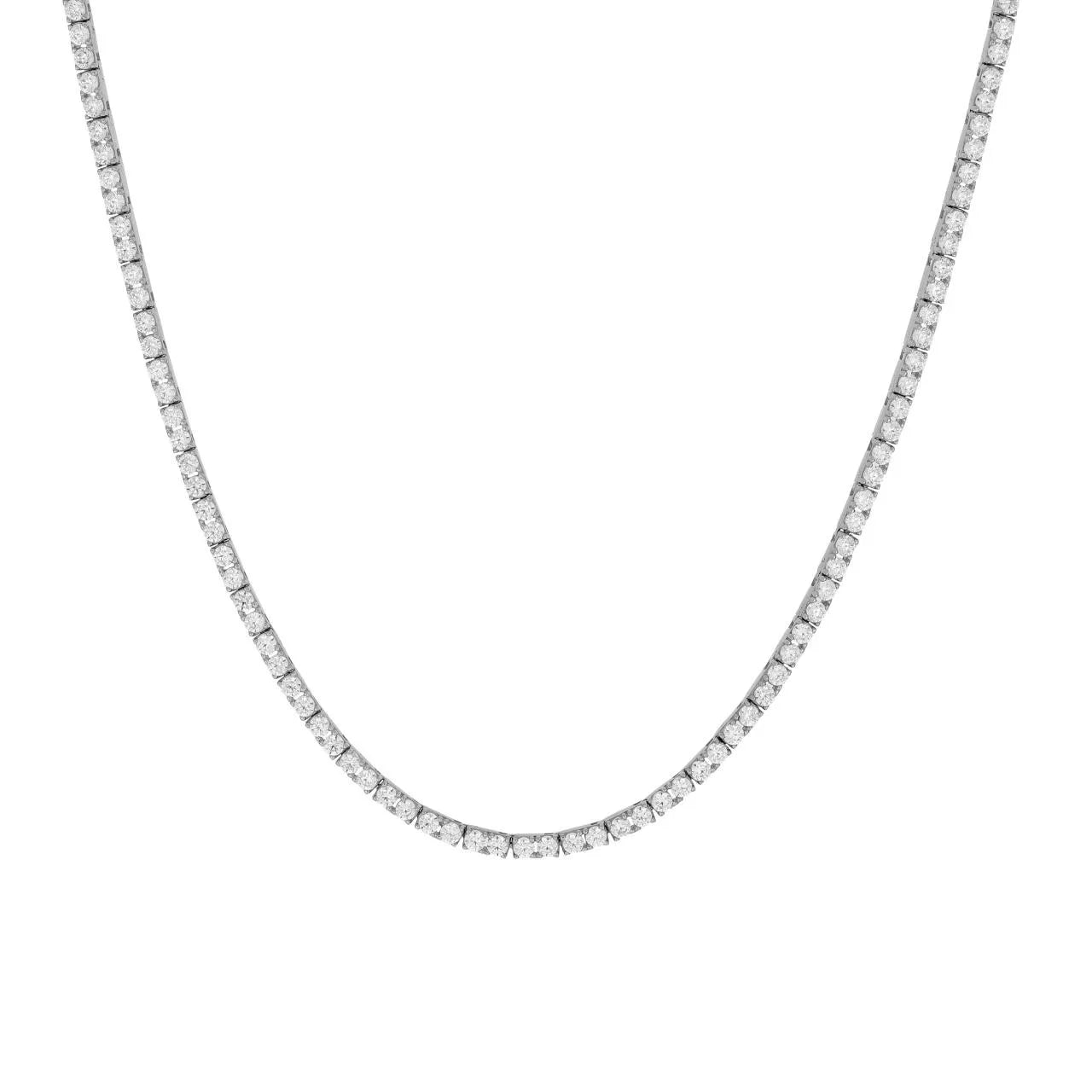 Collana Tennis da Donna in Oro 9kt con Zirconi Girocollo Elegante
