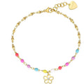 Sagapò Vibes Damen-Fußkette mit Blumenanhänger, svb47