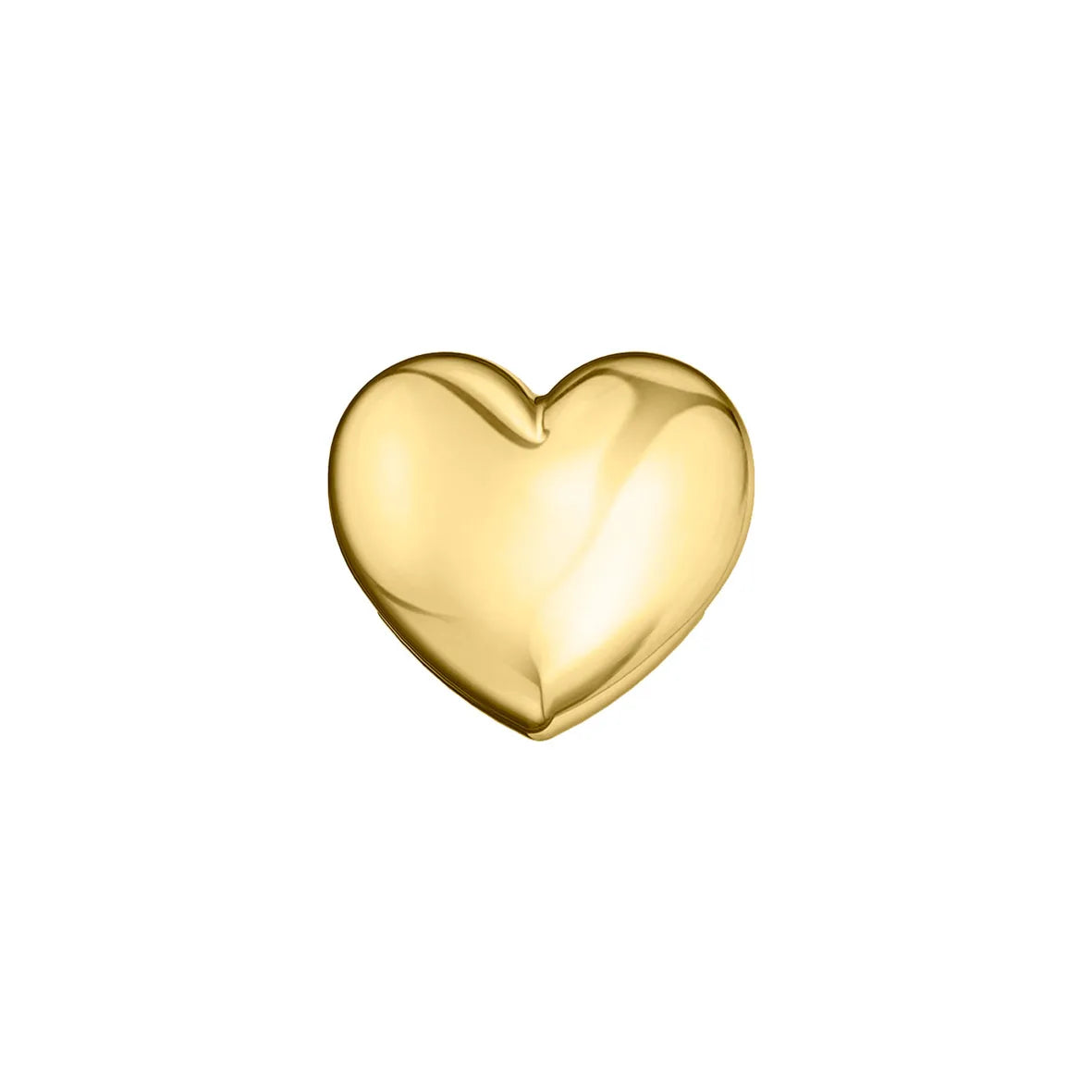Charm Elements Herz, gewölbt, aus Gold ECF10364