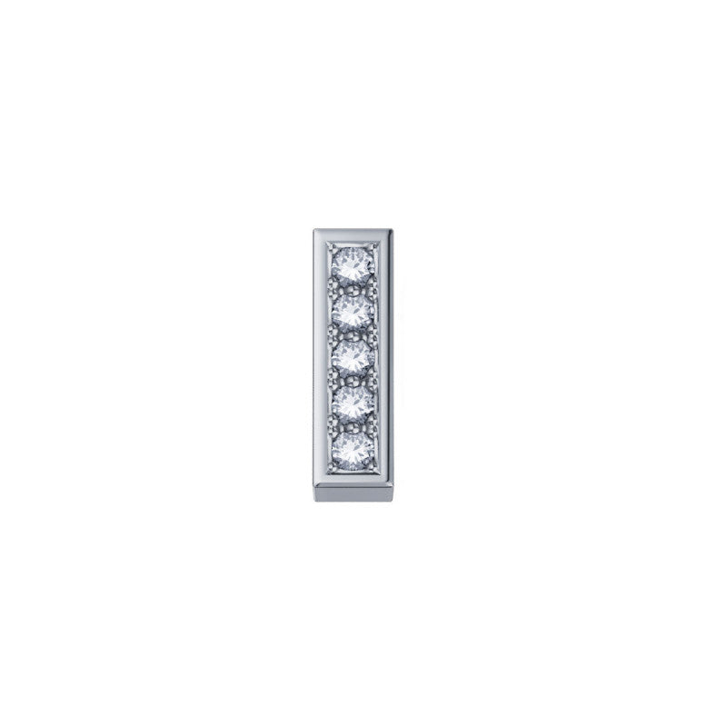 Charm Elements donnaoro lettera I in oro bianco e diamanti dchf3319i.002