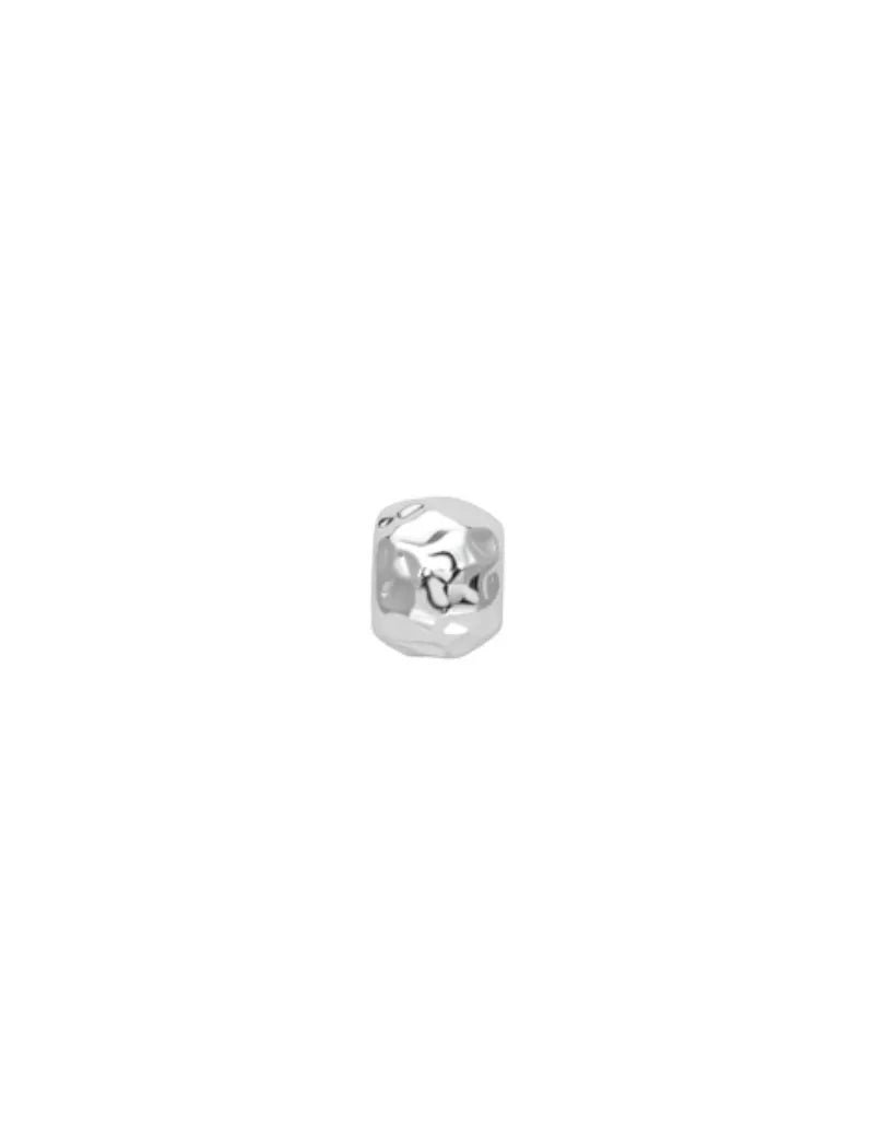 Charm Elements pallina in oro bianco martellata ECF11695