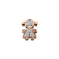 Charm bimba donna Elements in oro rosa e diamanti dchf9210.001