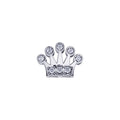 Charm Dame Elements Krone aus Weißgold und Diamanten dchf6526.004