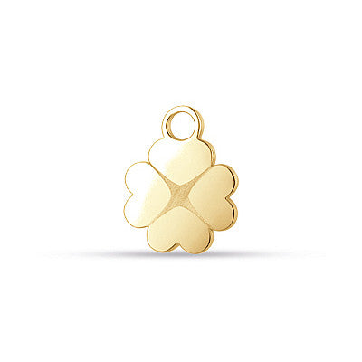Charm donna quadrifoglio dorato gioiello Luca Barra ch193