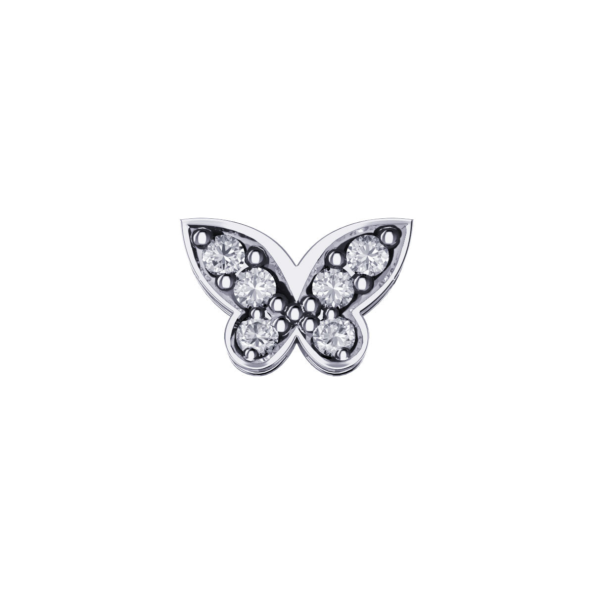 Charm farfalla galatea in oro bianco e diamanti Elements donna dchf6531.002