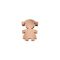 Charm unisex Elements bimba in oro rosa dchf9313