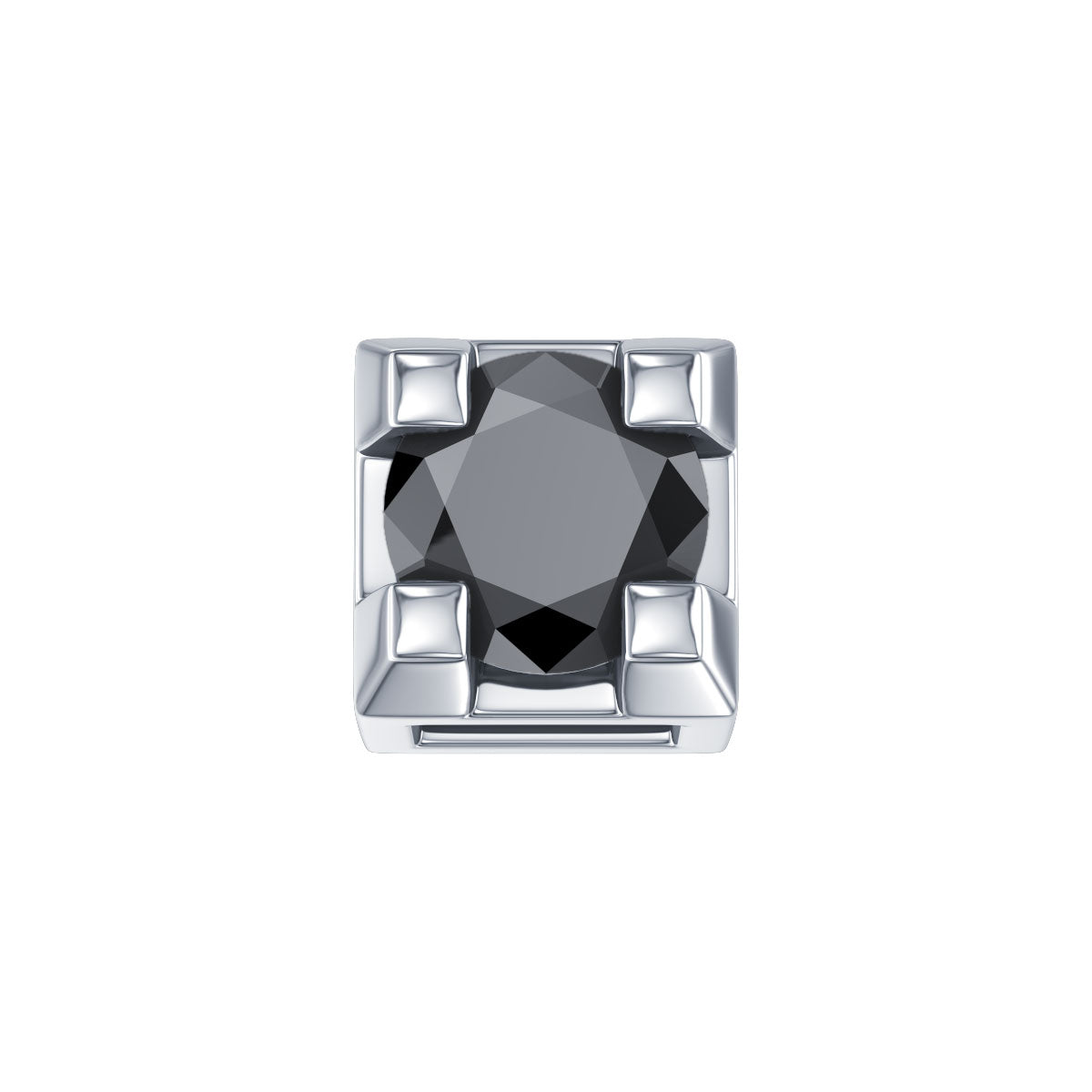 Charm Elements in oro bianco e diamante nero dchf3303.002