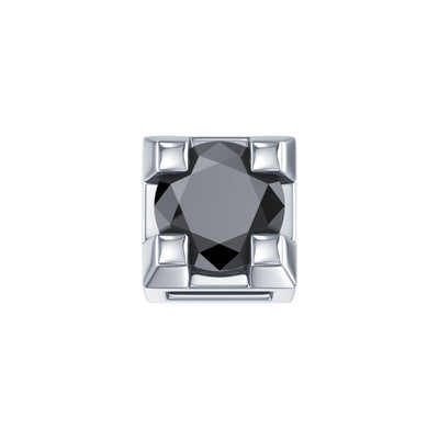 Charm Elements en or blanc et diamant noir dchf3303.002