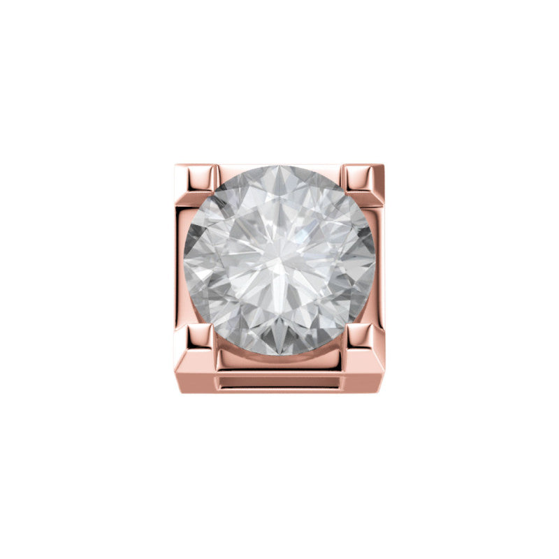 Charm Unisex Elements Krappenfassung Roségold mit Diamant DCHF3304.005