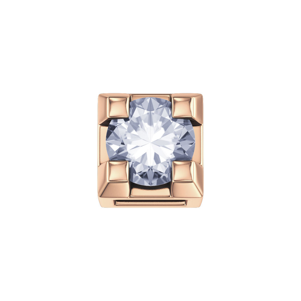 Charm unisex Elements in oro rosa e diamanti dchf3304.002
