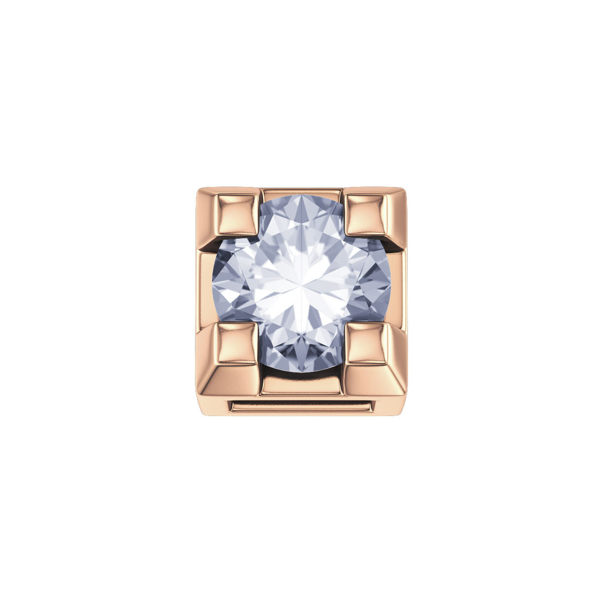 Charm unisex Elements in oro rosa e diamanti dchf3304.002