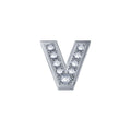 Charm Unisex Elements Buchstabe V Weißgold Diamanten DCHF3319V.002