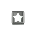 Unisex-Charm Elements Stern aus schwarzer Keramik dchf3324