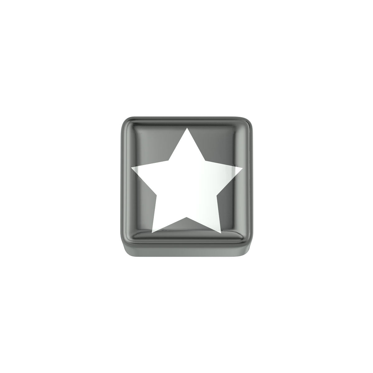 Unisex-Charm Elements Stern aus schwarzer Keramik dchf3324