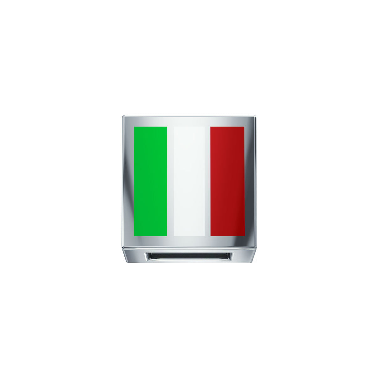 Charm unisex bandiera italia oro bianco Donnaoro Elements dchf3463
