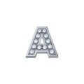 Charm unisex lettera A Elements in oro bianco e diamanti dchf3319a.002