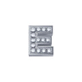 Charm unisex lettera E Elements in oro bianco e diamanti dchf3319e.002