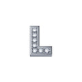 Charm unisex lettera L Elements oro bianco e diamanti dchf3319l.001