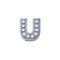 Charm unisex lettera U in oro bianco e diamanti Elements dchf3319u.002