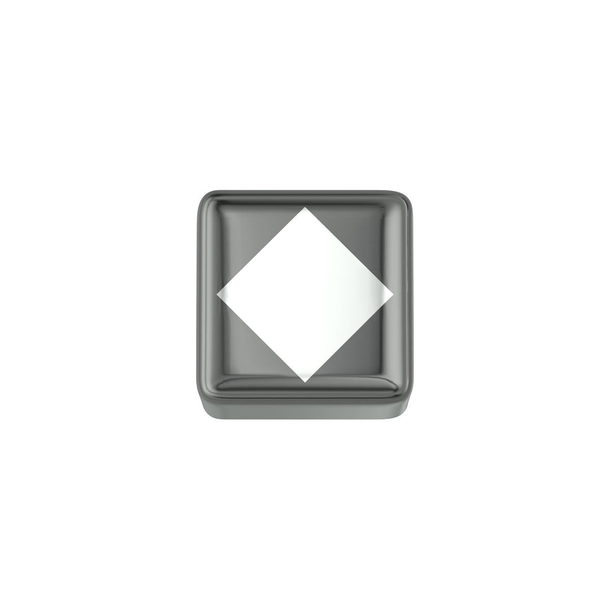 Charm unisex rombo in ceramica nera Elements dchf3323