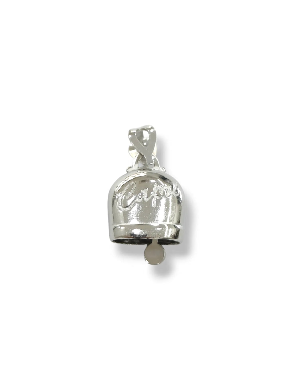 Ciondolo campanella della fortuna Capri in argento grande