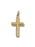 Ciondolo croce classica unisex in oro giallo 9 kt Igold