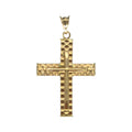 Anhänger Kreuz in 18kt Gelbgold, leicht gearbeitet