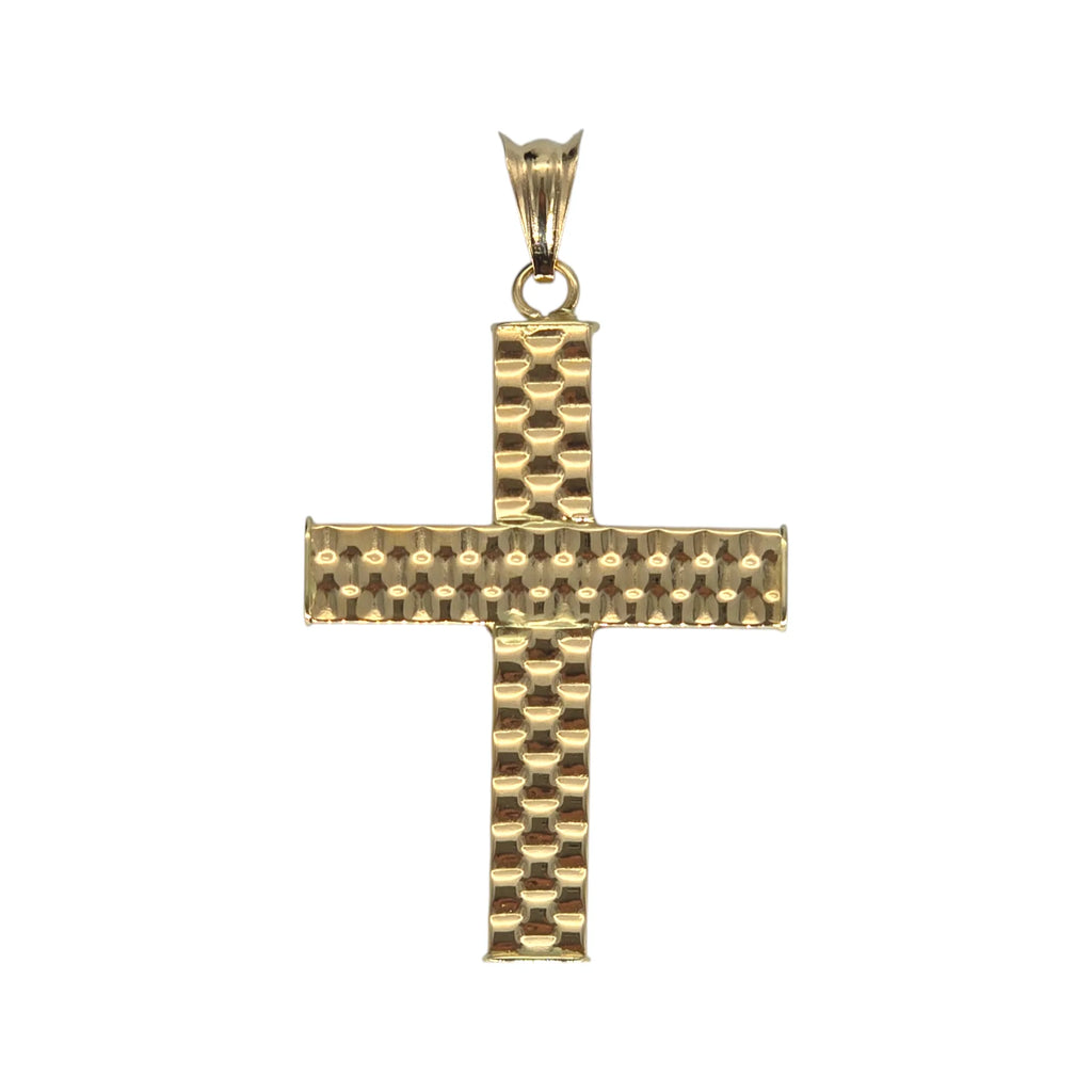 Anhänger Kreuz in 18kt Gelbgold, leicht gearbeitet