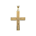 Ciondolo croce in oro giallo 18kt stile greca