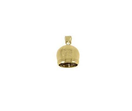Ciondolo donna con Campanella della fortuna oro (misura media) Ciondolo in argento 925