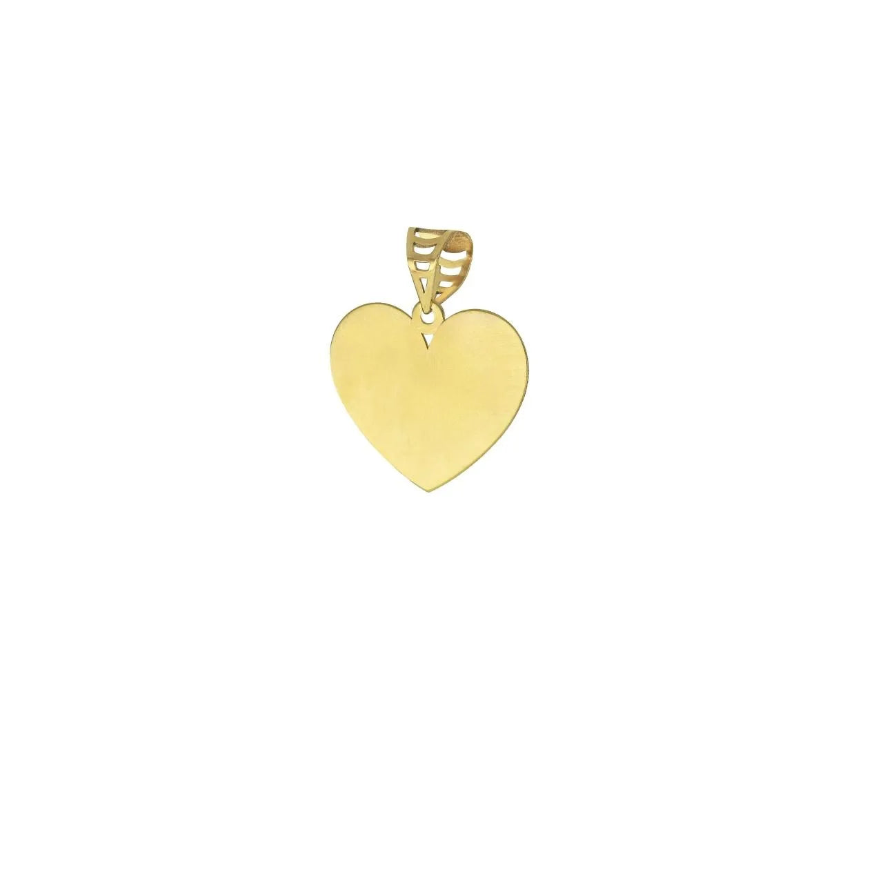 Ciondolo pendente cuore liscio in oro giallo 375 Igold