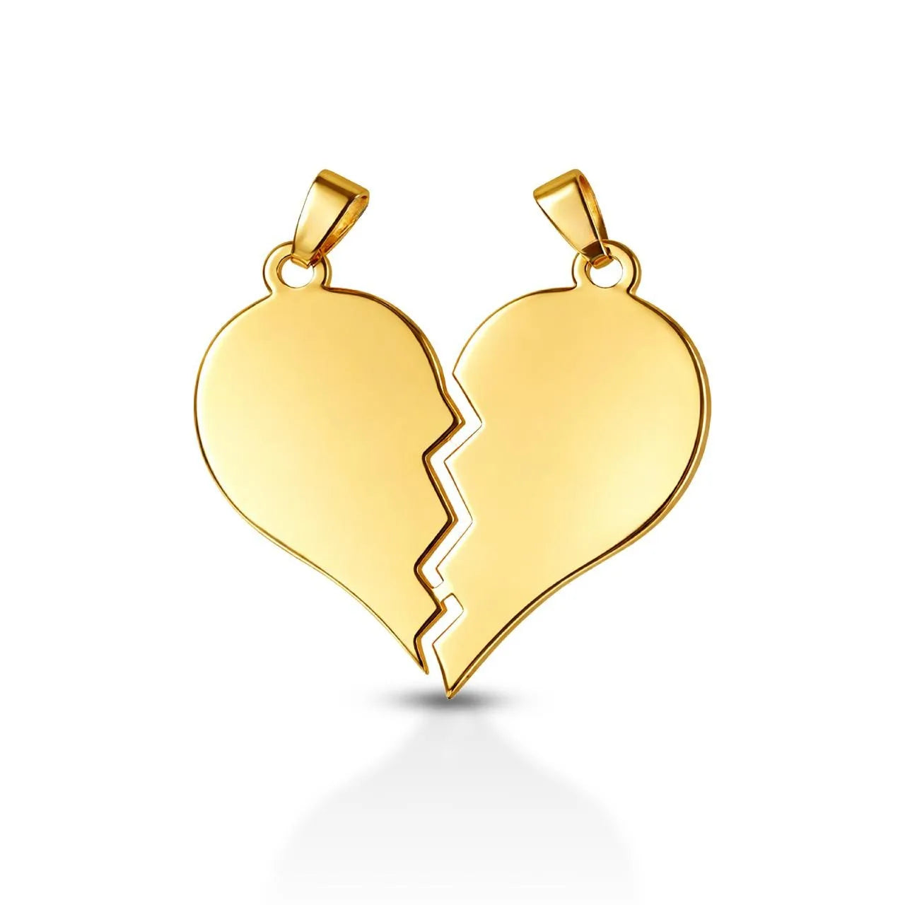 Ciondolo pendente cuore spezzato in oro giallo 375 Igold