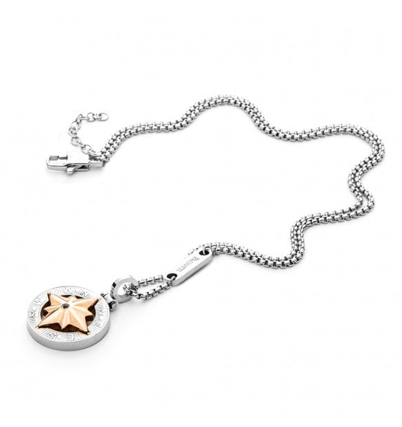 Collana 4US Cesare Paciotti rosa dei venti uomo 4UCL4983