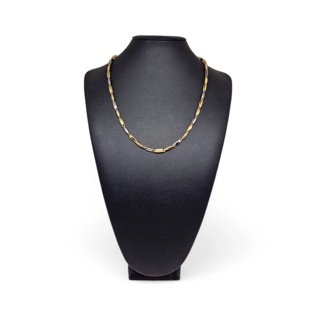 Collana Bicolore in Oro 18kt Eleganza e Stile Italiano