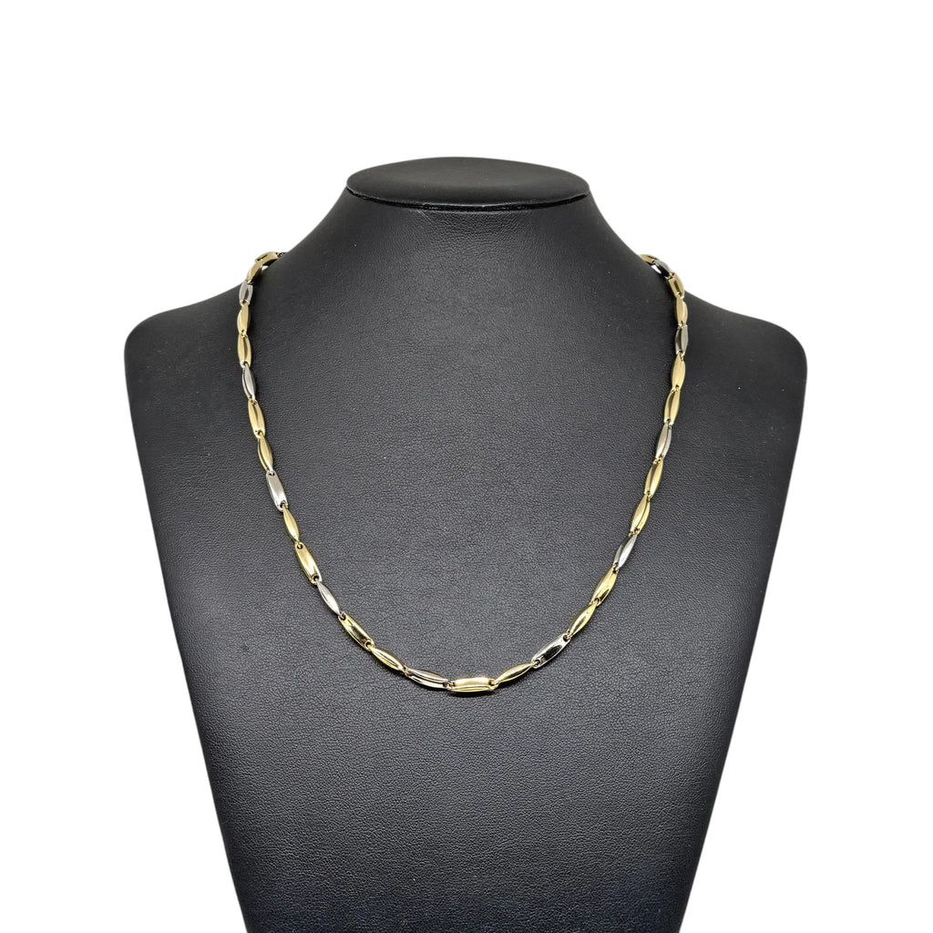 Collana Bicolore in Oro 18kt Eleganza e Stile Italiano