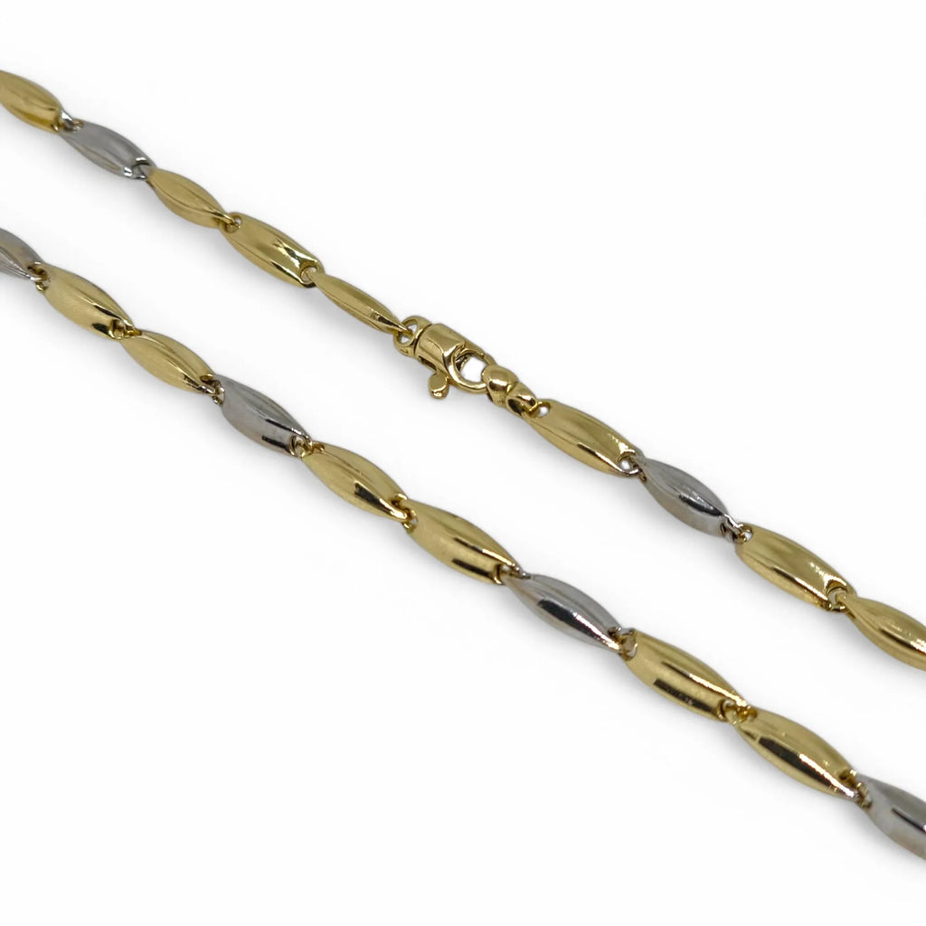 Collana Bicolore in Oro 18kt Eleganza e Stile Italiano