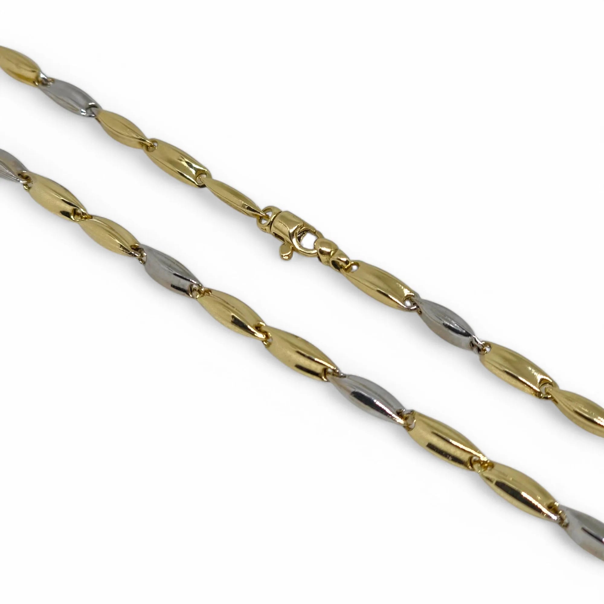 Collana Bicolore in Oro 18kt Eleganza e Stile Italiano
