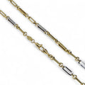 Collana Bicolore in Oro Giallo e Bianco 18 Carati - Design Elegante e Versatile