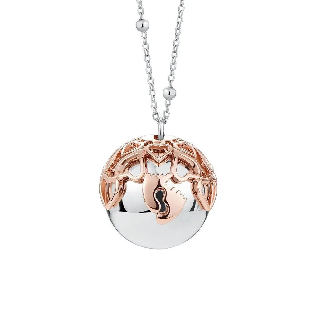 Collana Chiama Angeli Luca Barra con piedini e cuore ck2270