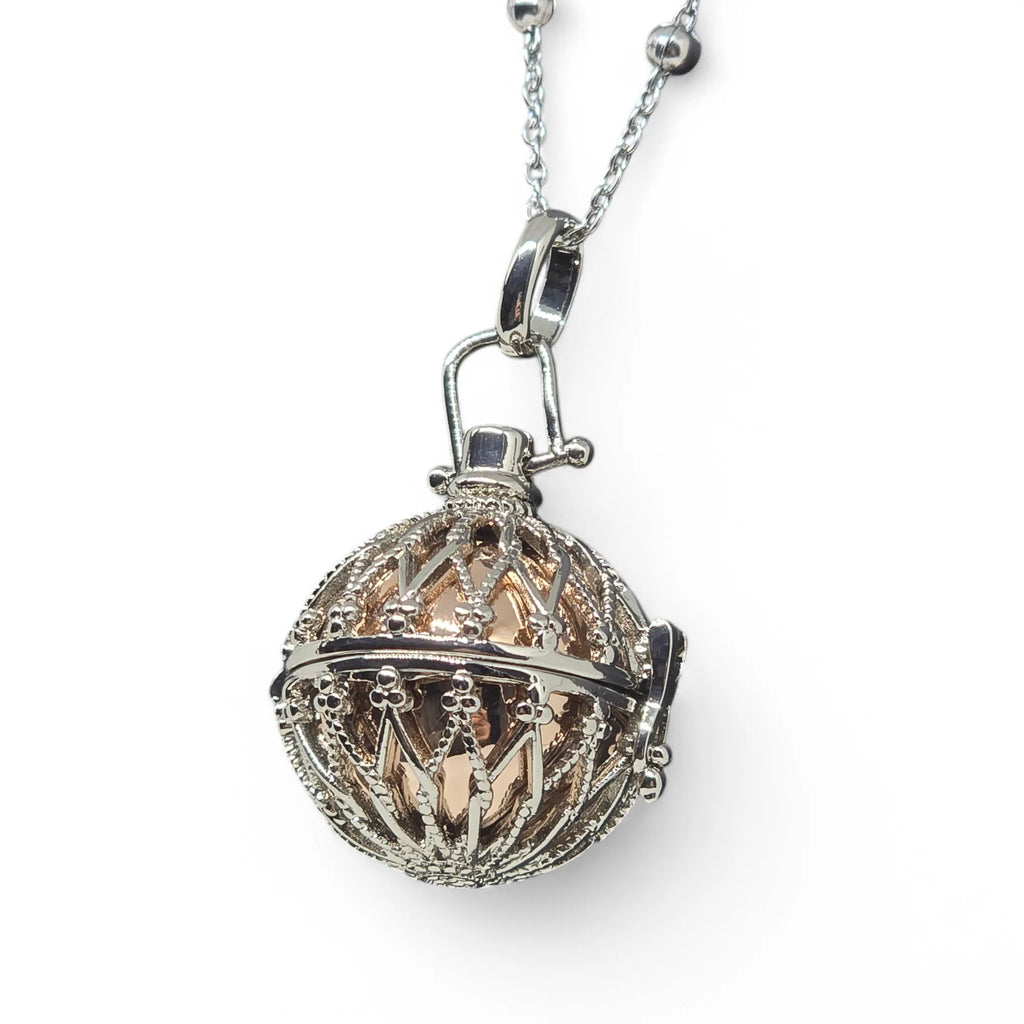 Engelsrufer-Halskette aus Edelstahl, Schutzschmuck