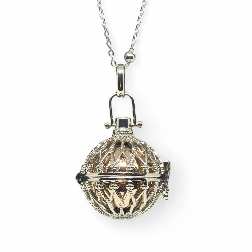 Engelsrufer-Halskette aus Edelstahl, Schutzschmuck