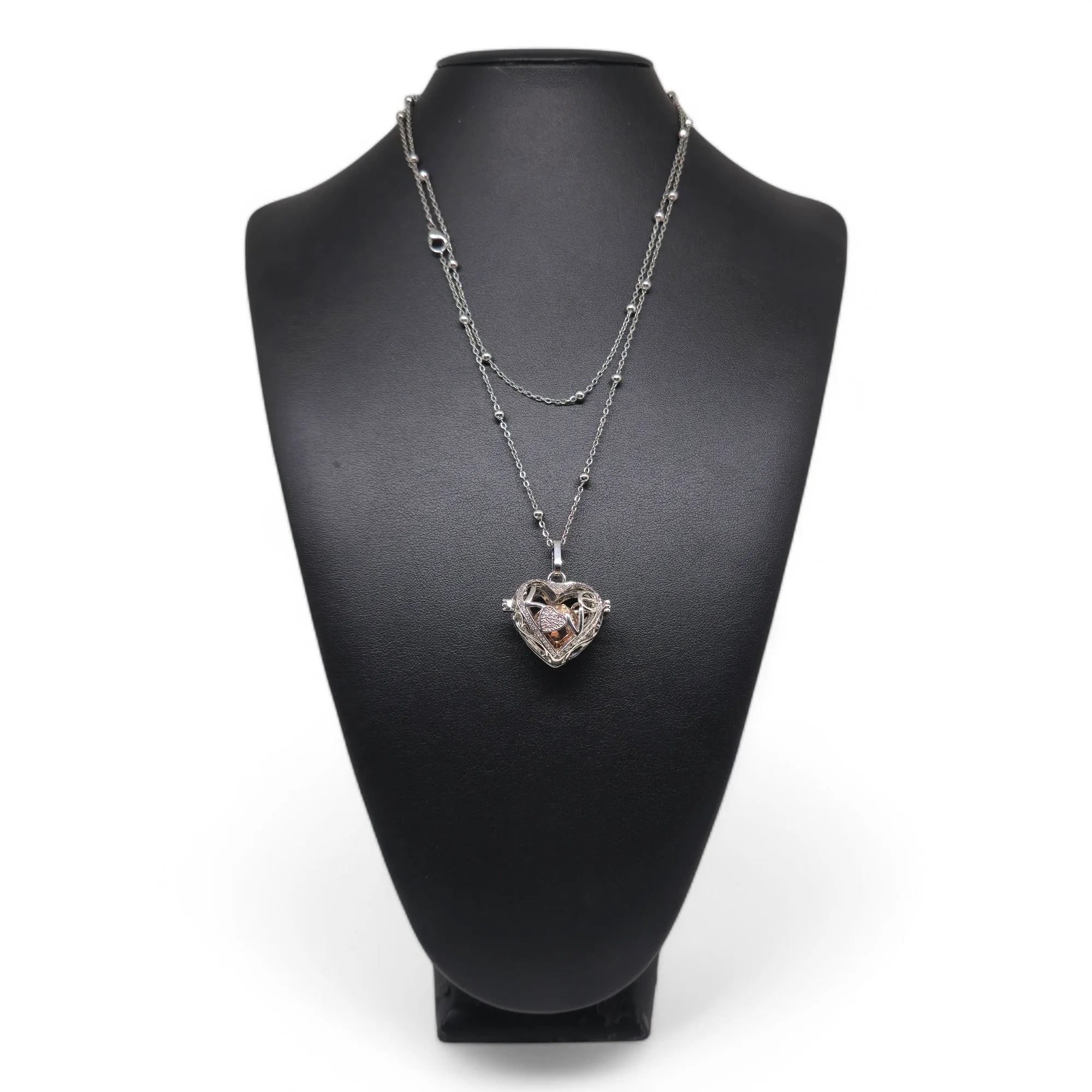 Collana Chiama Angeli in Acciaio Inox con Scritta LOVE Amore e Protezione