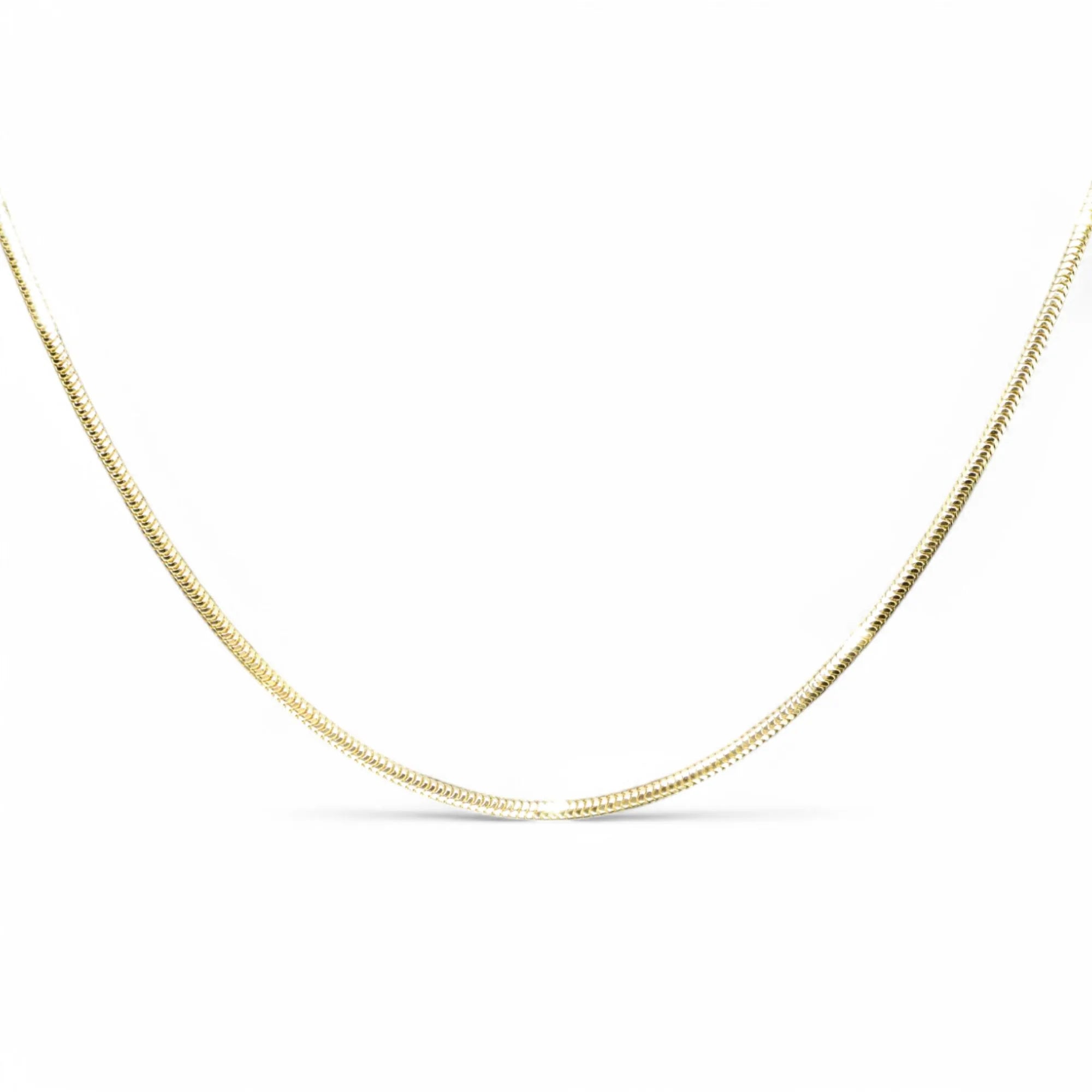Collana Coda di topo unisex in oro giallo 18 kt 750